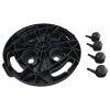 Plant Trolleys with Wheels 3 pcs Diameter 11.8" Black 374.8 lb