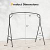 Outdoor Metal Swing Frame with Extra Side Bars