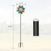 Decorative Windmill with 360°Rotation for Backyard and Garden, Colorful