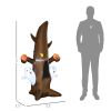 5' Halloween Inflatables Outdoor Decorations Ghost Tree with Pumpkins, Blow-Up LED Yard Decor Indoor Outdoor for Garden, Lawn, Party, Holiday