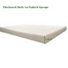 2PCS Set Outdoor Lounge Chair Cushion Replacement Patio Funiture Seat Cushion Chaise Lounge Cushion (Blue Striped Color)