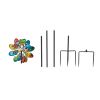 Decorative Windmill with 360°Rotation for Backyard and Garden, Colorful