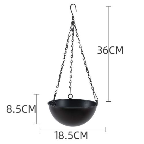 Nordic Metal Hanging Chain Flower Pot Iron Hanging Flower Basket Vase Plant Hanging Planter For Home Garden Balcony Decoration